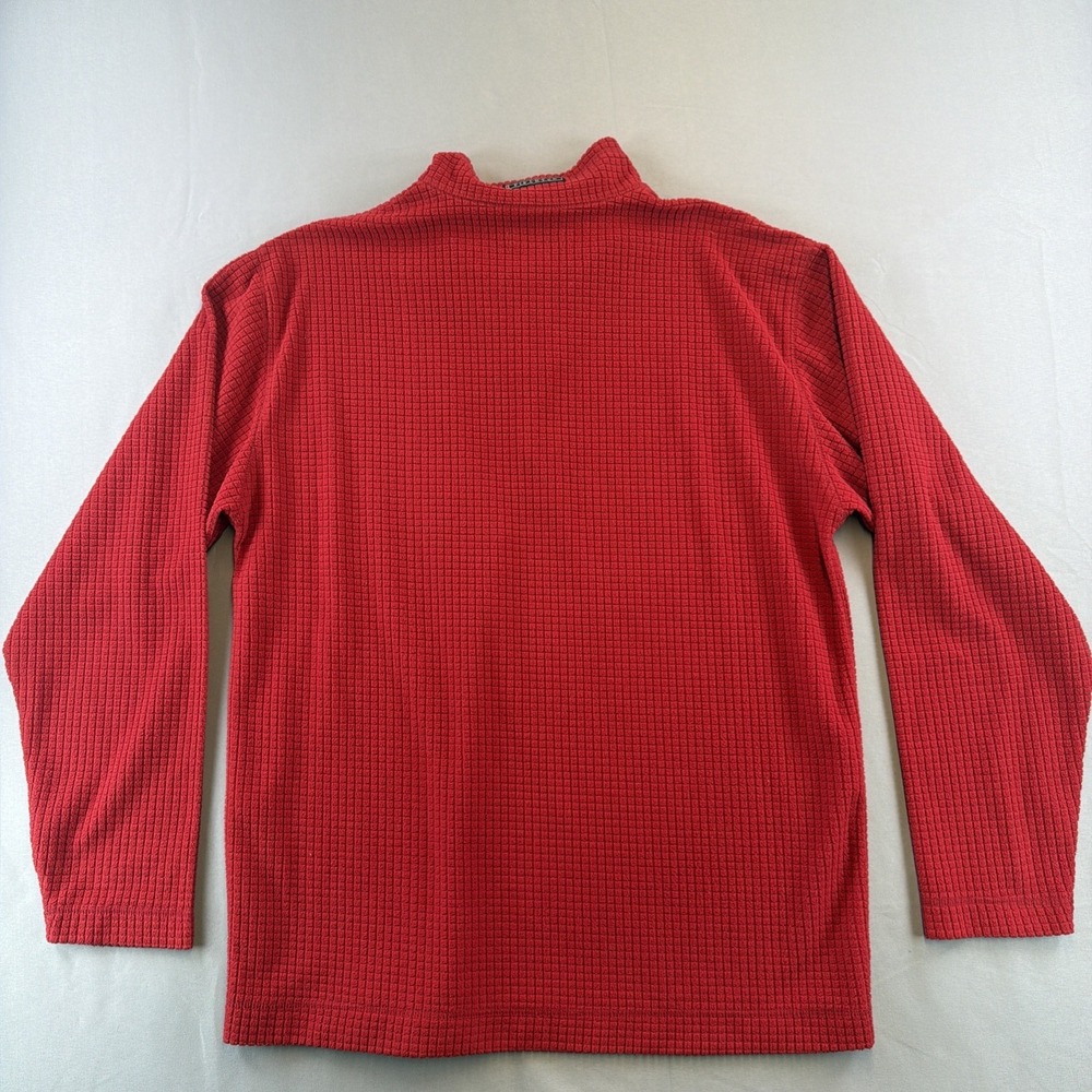 Southern Marsh FieldTec 1/4 Zip Pullover Mens M Red Waffle Knit Performance - Picture 3 of 8